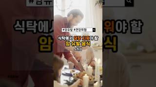 당장 식탁에서 치워야 할 암 유발 음식 5가지 shorts 건강쇼츠 건강음식 [upl. by Brandtr]