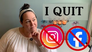 Quitting Social Media  Why I Quit Facebook And Instagram [upl. by Eenafit]