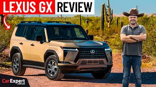 2024 Lexus GX onoffroad review Previewing the LandCruiser Prado [upl. by Esyned]