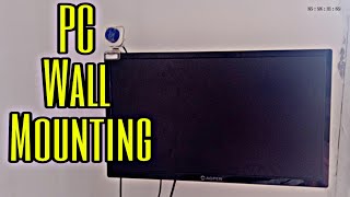 Wall Mount 19 Inch AOPEN Monitor  How to Wall Mount [upl. by Angus238]