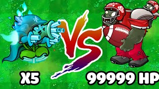 5 ULTIMATE SHOOTER vs KING ZOMBIE RANDOM Who Will Win PVZ Hybrid Challenge V261 [upl. by Asilim]