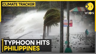 Typhoon ManYi Makes Landfall In Philippines 7 Killed  WION Climate Tracker [upl. by Manlove]