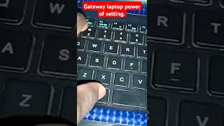 Gateway laptop power of settings treckATF4 [upl. by Ansela]