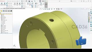 Belt Conveyor Key amp Hub  SolidWorks [upl. by Dahraf]