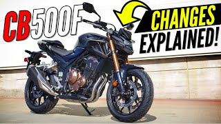 New 2023 Honda CB500F Changes Explained [upl. by Daas]