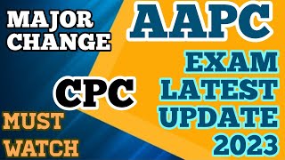 AAPC EXAM 2023  MEDICAL CODING EXAM LATEST UPDATE cpconlineexam CPC AAPC2023 [upl. by Luedtke]