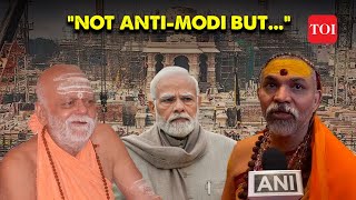 Modi Will Touch Idol All 4 Shankaracharyas to skip Ram temple inauguration in Ayodhya  TOI [upl. by Aihsyla]