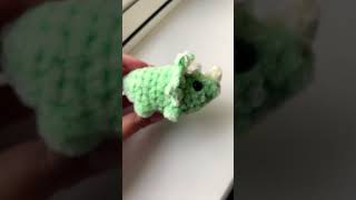 Crochet triceratops Please subscribe fypシ゚viral viralvideo crochet diy cute dinosaur [upl. by Frohman]