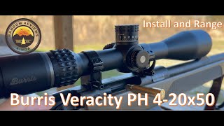 Burris Veracity Ph P2 Install and Range [upl. by Aynnek452]