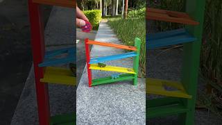 Race Ramp Wooden Track Toy  Motor Skill Development Educational Play Set [upl. by Austreng281]