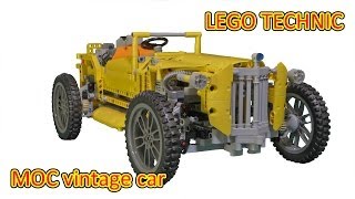 LEGO MOC Vintage Car [upl. by Ahsilac]