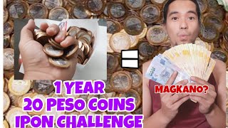 1 YEAR 20 PESO COINS IPON CHALLENGE  MAGKANO  BTSA [upl. by Anaejer]