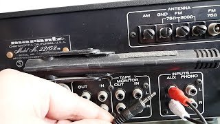 How to connect a phone tablet pc to a receiver or amplifier  35 jack to 2 RCA jacks [upl. by Sumner933]