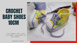 CROCHET CONVERSE BABY BOOTIES 36 MONTHS [upl. by Scevor12]