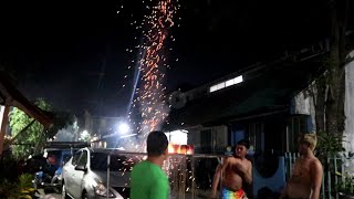 Happy New Year 2024 kwitis Barrage kwitis fire fireworks [upl. by Faro]