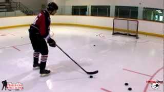 How To Take a Snapshot  On Ice Lesson  Howtohockeycom [upl. by Ardnasac]