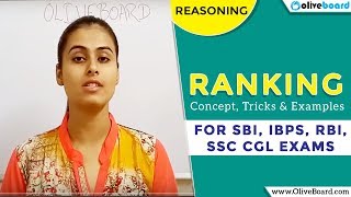 Ranking Concept formulae amp tricks  Reasoning  for SSC CGL SBI RBI IBPS Exams [upl. by Onyx]