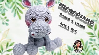 Hipopótamo amigurumi passo a passo [upl. by Tarrel]