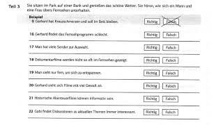 Exakt 3 aktuell  Einheit 7 Hören Teil 3  Prüfungsvorbereitung Goethe ÖSDZertifikat B1 [upl. by Reagan]