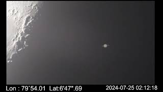 Lunar Occultation of Saturn on 24th July 2024  Live Stream from ACCIMT Observatory in Sri Lanka [upl. by Vadnee]