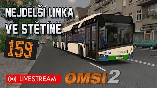 OMSI 2 CZ 🔴 LIVESTREAM ► Jedu nejdelší linku ve Štětíně [upl. by Yarb612]