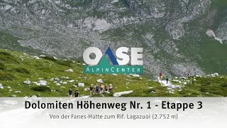 Dolomiten Höhenweg Nr 1  Etappe 3 [upl. by Sidnarb]