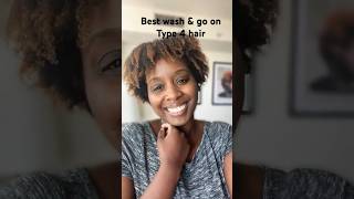 Best wash amp go results type 4 hair Type4hair 4chair curlyhair [upl. by Letsirk]