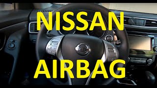 How to remove airbag on Nissan Rogue Altima XTrail 2013 2014 2015 2016 2017 2018 [upl. by Neelia699]