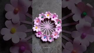 Paper craft flowers wall hanging simpleshorts diy craft viralvideo trending fun youtubeshorts [upl. by Ardnot]