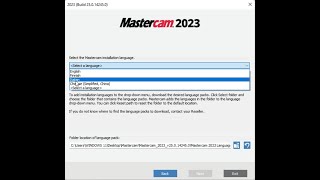 How to Install MasterCam 2023 Italian Language Pack Come installare MasterCam 2023 lingua italiana [upl. by Zetrauq]