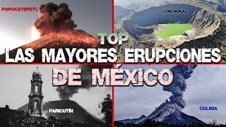 Las Mayores erupciones volcánicas que han ocurrido en MÉXICO [upl. by Yelkrab]