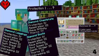 I enchanted my Armor in Hardcore Minecraft [upl. by Julieta]