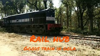 Ballast train in gola railway crosing [upl. by Deirdre]