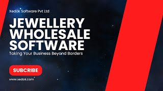 Wholesale Jewellery Software with XBOOK Xedok Software [upl. by Aeikan]