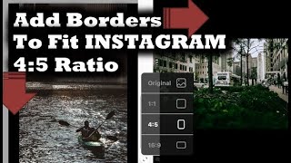 How to MAKE ANY PHOTO 45 RATIO for INSTAGRAM without cropping [upl. by Elrahc247]