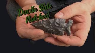 Knapping a dacite spearpoint and Yapping [upl. by Anilem453]