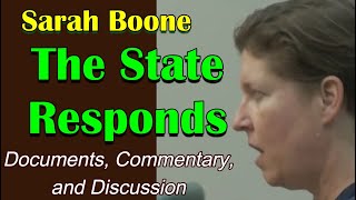 Sarah Boone Case The State Responds [upl. by Luelle]