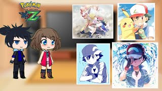 Pokemon Kalos league react to Ash [upl. by Delmer412]