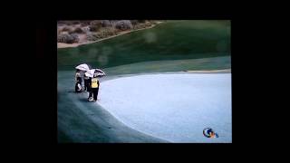 Phil Mickelson Chips in on Grayhawks Raptor Hole 18 in the Hail [upl. by Oicnedif]