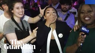 Alexandria OcasioCortez wins against Joe Crowley in Democrat congressional primary [upl. by Leonard613]