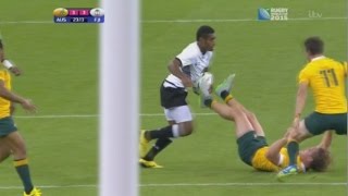 WORLD CUP 2015 Asaeli Tikoirotuma big hit on Michael Hooper  Other big hits [upl. by Sparks]