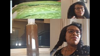 DIY the best way to prepare Aloe Vera oil Romans 1212 Be joyful in hope patient naturahair [upl. by Neslund992]