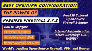 pfSense 272 New  Configure OpenVPN “Remote Access User Auth” with LDAP [upl. by Rivalee179]