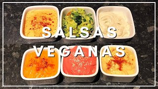 6 SALSAS VEGANAS FÁCILES [upl. by Roddy]