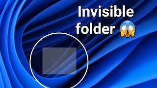 How to create invisible folders on every Windows version [upl. by Tare]