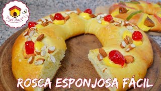 Rosca de pascuas ESPONJOSA receta fácil [upl. by Erbas]