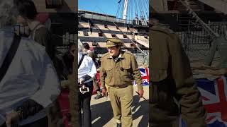 WW2 Display Groups in front of HMS Victory Portsmouth September 2019 [upl. by Genna]