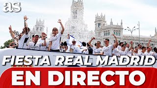 REVIVE la CELEBRACIÓN del REAL MADRID EN VIVO I La FIESTA de CIBELES desde dentro [upl. by Morvin]