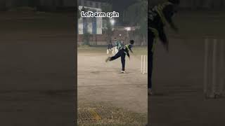 Left arm spin cricket video cricketshorts crickethighlights viralvideo viral cricketlover [upl. by Wahkuna]