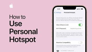 How to use Personal Hotspot on your iPhone  Apple Support [upl. by Stanwinn378]